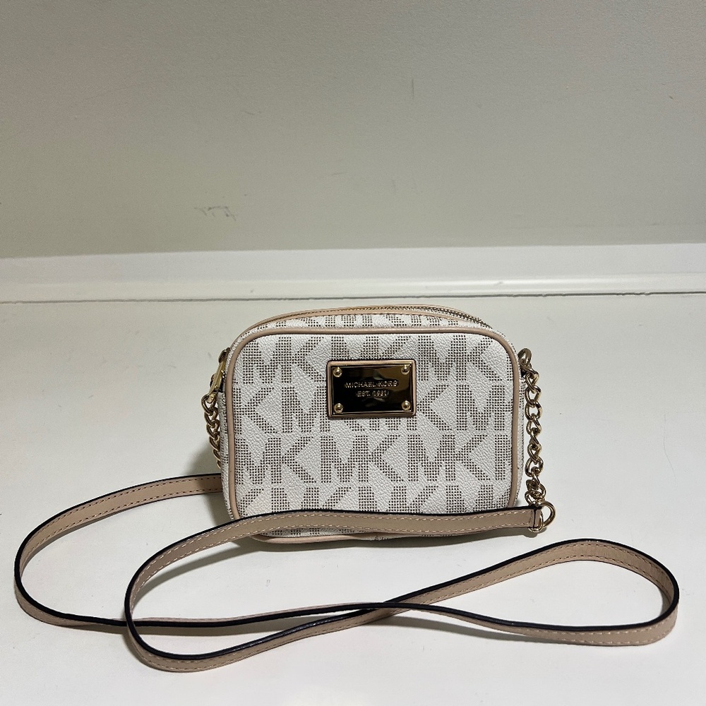Michael Kors leather printed crossbody bag